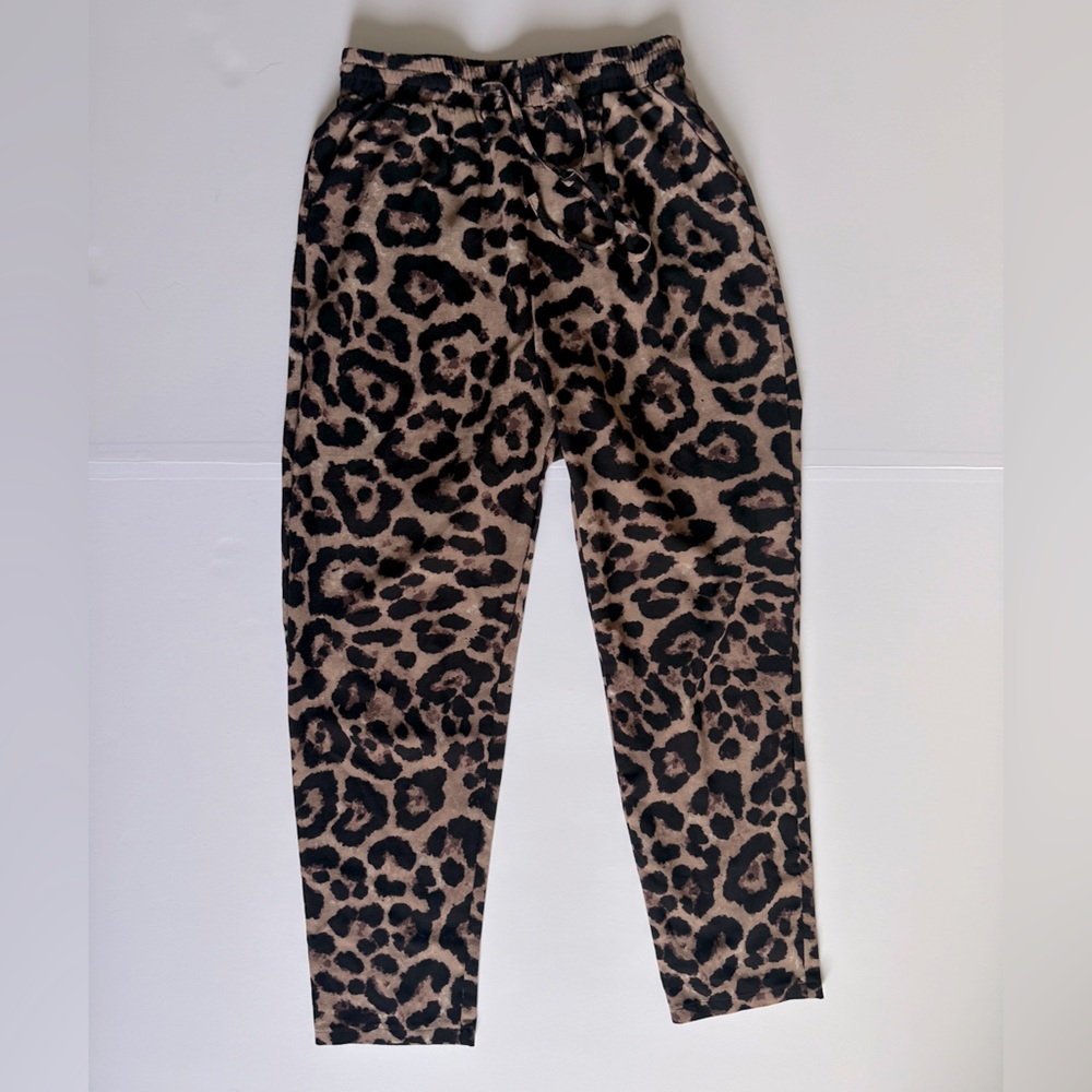 Leopard Print Casual Pants